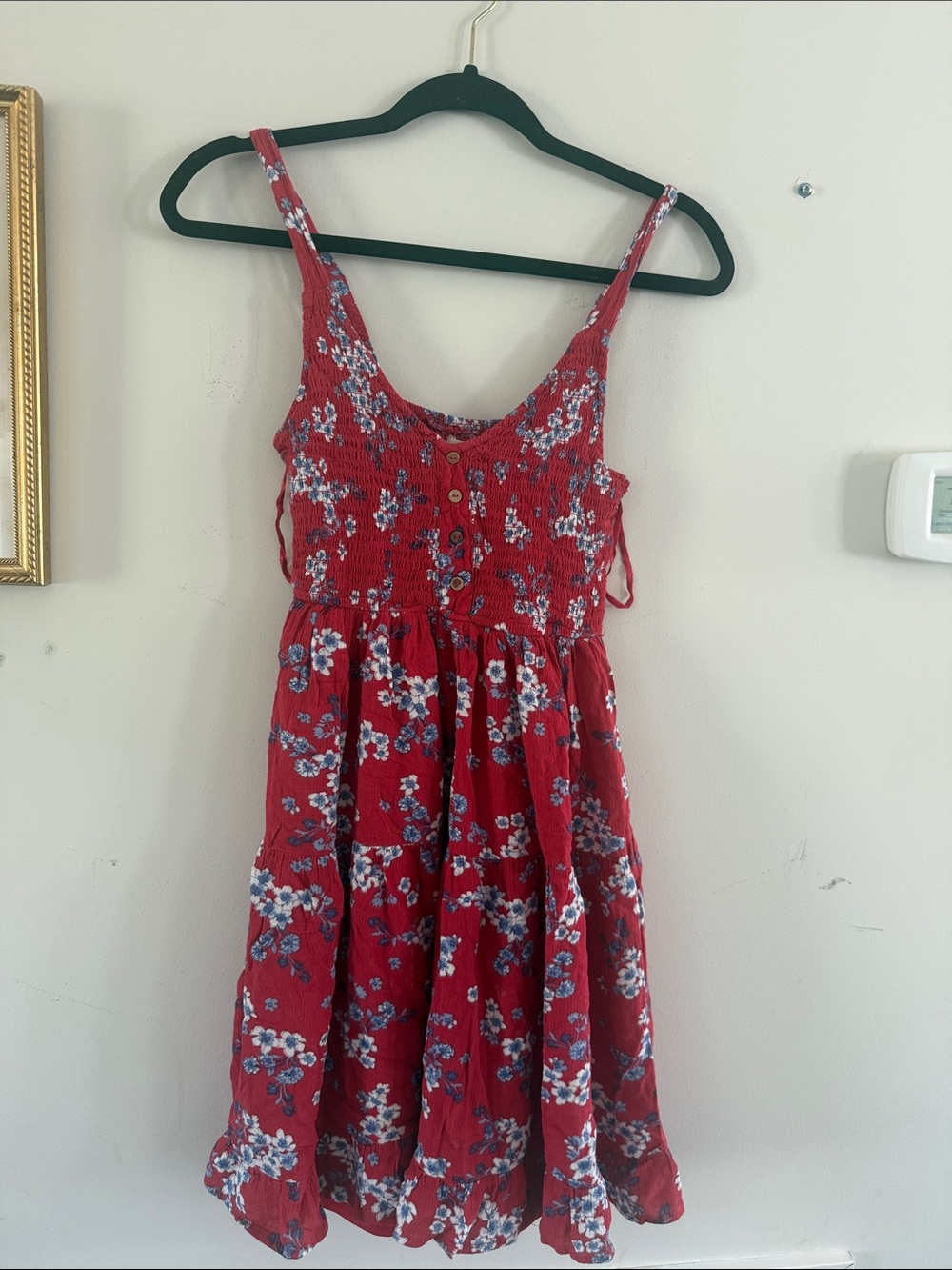 Red Floral Summer Sundress
